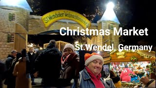 Walking thru St Wendel Christmas Market Weihnachtsmarkt Germany 2022 [upl. by Seessel]