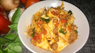 Pappardelle Pasta Recipe TGK045 [upl. by Ahsemed]