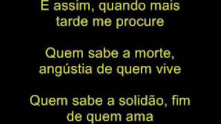 Vinícius de Moraes  quotSoneto de Fidelidadequot eucanalwebnodecombr [upl. by Yddor]