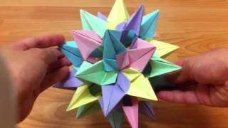 Origami My Sparaxis Kusudama [upl. by Iruj]