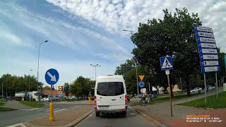 PL Kostrzyn nad Odrą Województwo lubuskie Driving through the town August 2017 [upl. by Toole]