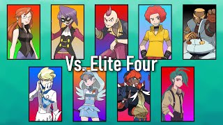 Pokémon Music  All Elite Four Battle Themes from the Core Series [upl. by Blum929]