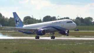 First Sharklets Interjet A320 XAIUA  Go Around  Landing Hamburg Finkenwerder [upl. by Bettencourt]