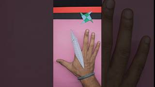 How to make ninja claws  blade with paper  paper origami [upl. by Yltnerb82]