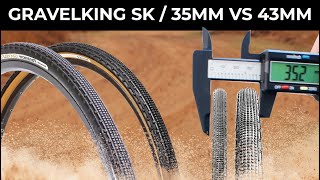 Panaracer Gravelking SK 35mm vs 43mm  Sizing and Test Ride [upl. by Lemmor]