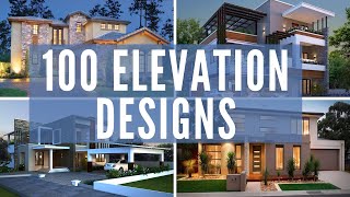 Top 100 FRONT ELEVATION designs for small to large double storey houses Front elevation modern home [upl. by Formica]