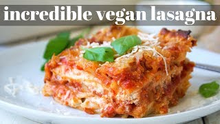 VEGAN LASAGNA VEGANMAS 12  PLANTIFULLY BASED [upl. by Leidgam]