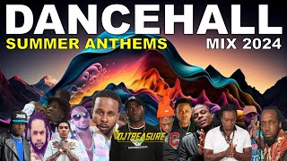 DANCEHALL MIX 2024  SUMMER ANTHEMS  VYBZ KARTEL MASICKA VALIANT BY DJ TREASURE [upl. by Kilk564]