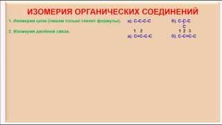 № 8 Органическая химия Тема 5 Изомерия органических соединений Часть 1 Изомеры [upl. by Mckee592]