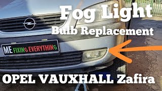 How to Replace Fog Light Bulb OPEL VAUXHALL Zafira [upl. by Nedmac]