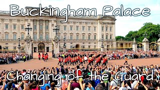 💂‍♀️🥁London Buckingham Palace  Changing of the Guards  United Kingdom [upl. by Anattar]