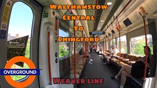 LONDON OVERGROUND JOURNEY  Walthamstow Central to Chingford  Weaver Line [upl. by Odnalref]