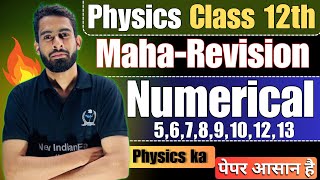 MahaRevision Physics Class 12th  Complete Numericals newindianera board2024 [upl. by Gnoht]