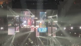 Jimmy Fallon Raises Billy Joel’s 150 Banner Into The MSG Rafters [upl. by Ynnos]