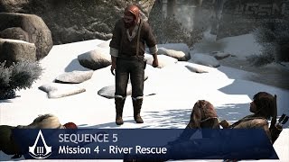 Assassins Creed 3  Sequence 5  Mission 4  River Rescue 100 Sync [upl. by Isa]