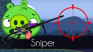 Bad Piggies  SNIPER Field of Dreams  Piggys Rifle [upl. by Alwin]