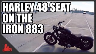 Harley 48 Seat on an Iron 883 [upl. by Vig309]