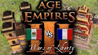 Regicidia  Honshu Age of Empires III Wars of Liberty México vs Francia [upl. by Ball]