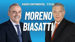 Guillermo Moreno con Santo Biasatti en Radio Continental 7324 [upl. by Ramedlab363]