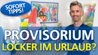 Hilfe mein Zahn Provisorium ist locker Sofort Hilfe im Urlaub oder zu Hause [upl. by Semreh267]