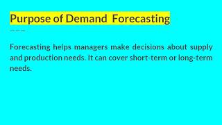 Purpose of Demand Forecasting I Managerial Economics I AKTU [upl. by Nnylasor]