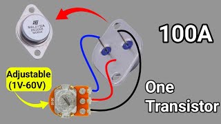 How To Make Adjustable Voltage Regulator Using 2N3055  Transistor Voltage Controller circuit [upl. by Michale582]