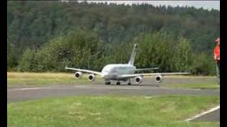 A380 model landing at EDFO Michelstadt [upl. by Acsirp]