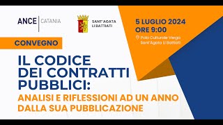 ConvegnoquotIl Codice dei contratti pubblicianalisi e riflessioni ad un anno dalla sua pubblicazionequot [upl. by Merchant]