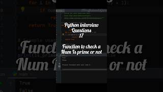 Python interview questions 17 ytshorts python viralvideo trending trendingshorts interview [upl. by Aihsa948]