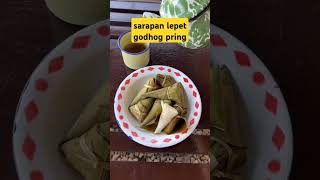 Lepet Godhong Pring amp Teh Manis Anget  Update Kuliner [upl. by Znerol]