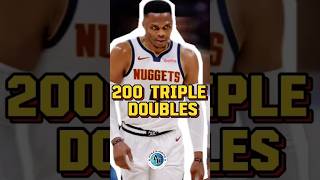 Westbrook 200th TRIPLE DOUBLE 😱🤯 westbrook nba denvernuggets [upl. by Macguiness]