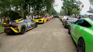 Gumball 3000 The Ultimate LineUp Super Cars for Guinness World Record 2024 at Angkor Wat Part 4 [upl. by Nallaf625]