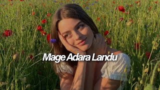 Mage Adara Landu  ලන්දු   Slowed  reverb  Heart touching 🎶 [upl. by Eilujna]