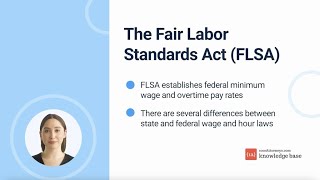 Guide To Wages and the Fair Labor Standards Act Vs California Law by FLSA Lawyers in Los Angeles [upl. by Acenes]