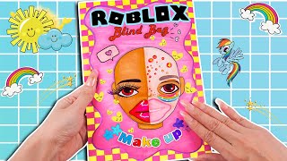 🐾paper diy🐾 POP THE PIMPLES Compilation  Roblox Makeup Blind Bag 블라인드백  ASMR DIY Paper [upl. by Oibirot472]