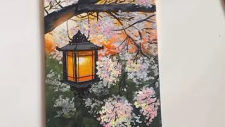 How to paint quotForestquot Acrylic painting tutorial Easy step by step [upl. by Lrigybab720]