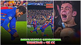 Barca Vs Psg 61 Remontada Scenepack  4k Clips  Cold CC High Quality 🤙💥 part2 [upl. by Norahs612]