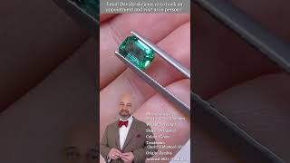 13ct OctagonalEmerald Cut Green Emerald GIA Certified Zambia  GIAE0054 [upl. by Ennaj137]