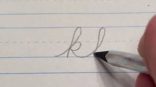 How to connect cursive quotkquot [upl. by Johnathon875]