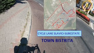 Cycle Lane SlaviciSubcetate in town Bistrita [upl. by Alicsirp]