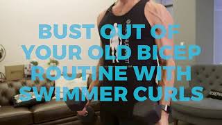 Mens Health Arms Workout with Joey Thurman Swimmer Curls JTF [upl. by Yreme]