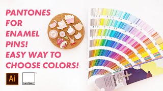 Pantones for Enamel Pins  the EASY way to choose colors and use Pantone color books [upl. by Ahkeber]