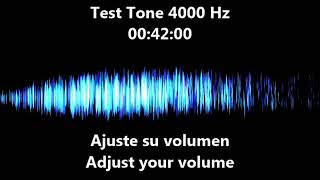 4000 hz Test Tone  Audio frequency  Hearing Test 4khz [upl. by Mulcahy]