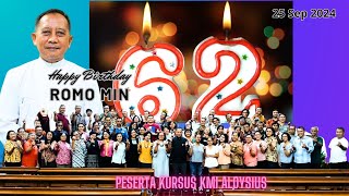 HBD Romo Min Rm Maternus Minarta Pr yg ke 62 th  25 Sept 2024 [upl. by Arlin]