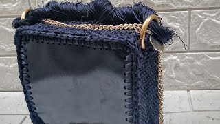 A must watch on how I made this luxury crochet bag  twine thread  crochet for beginners [upl. by Gnous]