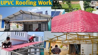 Upvc Roofing Work Kaise Dalte upvc weldingworks roofingwork [upl. by Johnette]