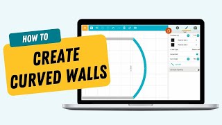 Create Curved Walls  RoomSketcher App [upl. by Lilaj]