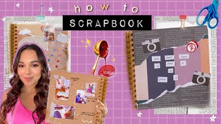 DIY How to Scrapbook  aesthetic ideas tips  inspiration [upl. by Hester281]