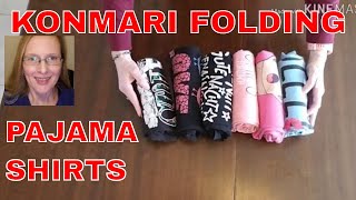 How to fold pajama tshirt style pjs tops [upl. by Notna900]