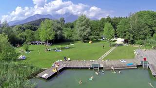 Kärnten  Camping am Turnersee  Luftaufnahmen Seecamping Breznik Österreich [upl. by Azile]